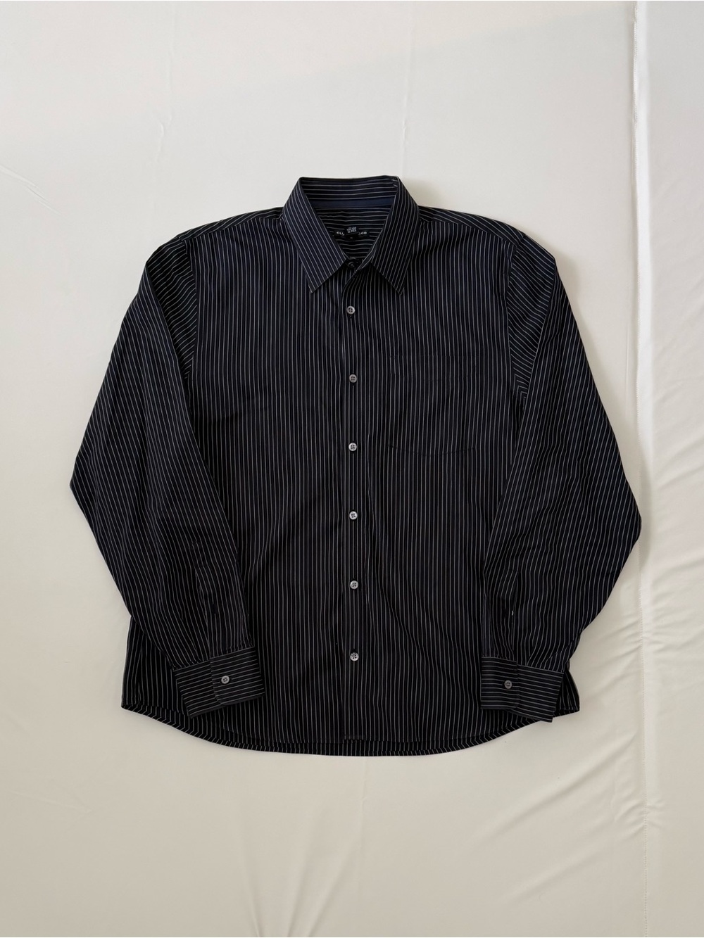 Vtg 90s Club Monaco Men's XL Long Sleeve Pinstripe Button Down Shirt Hong Kong